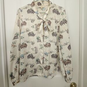 ModCloth Dinosaur Etoille Blouse